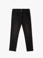 Quần Jeans Wash Slimfit Xếp Li QJ083