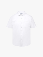 Áo Sơ Mi Tay Ngắn Thêu Logo M Form Regular SM197