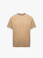 Áo Thun Cổ Tròn Phối Bo Form Regular AT180