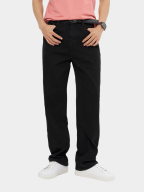 Quần Jeans Trơn Form Straight QJ133 Màu Đen