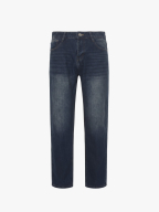 Quần Jean Trơn Form Straight QJ136 Màu Xanh