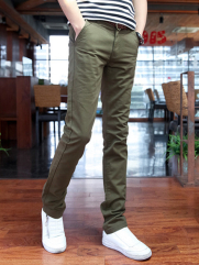 Quần Kaki Hàn Quốc Xanh Rêu QK134