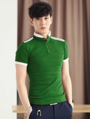 Áo Thun Có Cổ Xanh Lá Cây AT551