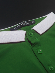 Áo Thun Có Cổ Xanh Lá Cây AT551