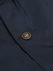 Áo Sơ Mi Hàn Quốc Xanh Đen ASM709