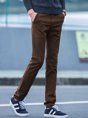 Quần Kaki Hàn Quốc Màu Nâu QK135