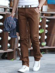 Quần Kaki Hàn Quốc Nâu Nhạt QK136