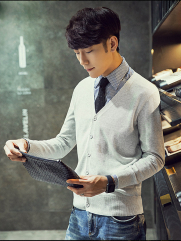 Áo Khoác Cardigan Xám AC088