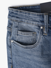 Quần Jeans Regular Faded QJ045 Màu Xanh