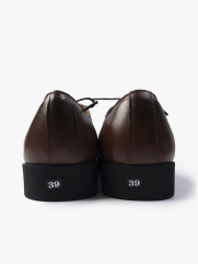 Giày Tây Leather G017 Màu Nâu
