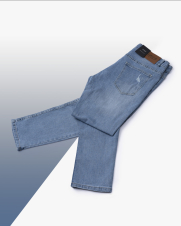Quần Jeans Regular Light Blue QJ053 Màu Xanh