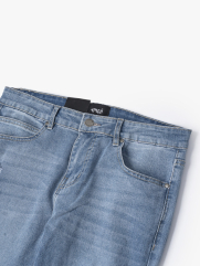Quần Jeans Regular Mid - Blue Geometric QJ071