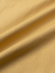 Áo Sơ Mi Linen Trơn Cổ Cuban Form Loose SM120 Màu Vàng
