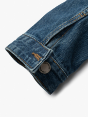 Áo Khoác Jeans Regular Minimalism AK048 Màu Xanh Đen
