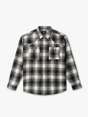 Áo Sơ Mi Caro Loose Túi Đắp SM123