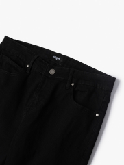 Quần Jeans Đen Regular Rã túi QJ079 Màu Đen