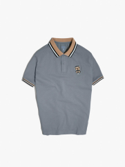 Áo Polo Bo Sọc Thêu Gấu PO048