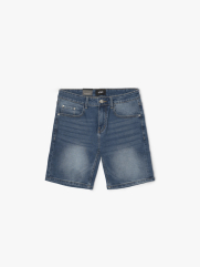 Quần Short Jeans Thêu Wave Form Regular QS043