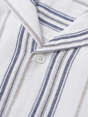 Áo Sơ Mi Linen Sọc Tay Ngắn Form Loose SM148