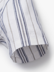 Áo Sơ Mi Linen Sọc Tay Ngắn Form Loose SM148