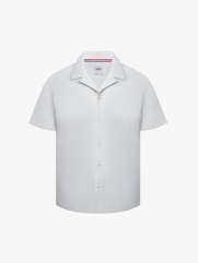 Áo Sơ Mi Cổ Cuban Thêu Sọc 3 Màu Form Regular SM147