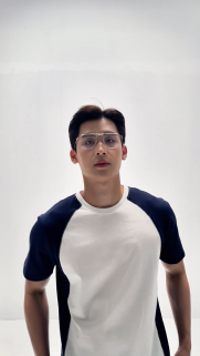 Áo Thun Rã Phối May Tag Form Slimfit AT144 Màu Xanh Đen