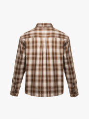 Áo Overshirt Vải Caro Flannel Thêu Heritage Form Loose SM167