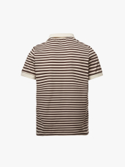 Áo Polo Sọc Cổ Tim In Logo Tròn 4M Ở Ngực Form Slimfit PO151