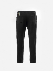Quần Jogger Kaki Lưng Thun Gắn Tag Da Tam Giác Form Regular JO016 Màu Đen