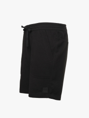 Quần Short Lưng Thun Túi Xéo Gắn Tag Silicon 4M Form Regular QS064 Màu Đen