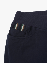 Quần Jogger Kaki Lưng Thun Gắn Tag Da Tam Giác Form Regular JO016 Màu Xanh Đen