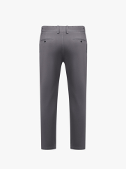 Quần Kaki Trơn Signature Gắn Tag Kim Loại Form Slimfit QK028 Màu Xanh Đậm