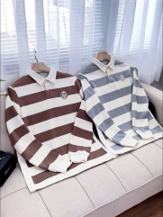 Áo Rugby Shirt Sọc To In Logo Preppy Heritage Ở Ngực Form Regular PO152 Sọc Xám
