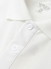 Áo Polo Modal In Logo M Form Slimfit PO157 Màu Trắng