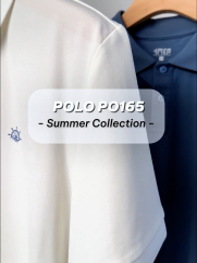 Áo Polo Rayon In Logo Bánh Lái Form Regular PO165 Màu Xanh Đá