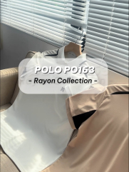 Áo Polo Rayon Rã Phối In Logo M Form Regular PO163 Màu Be Nhạt