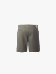 Quần Short Kaki Lưng Thun Gắn Nhãn Trang Trí Form Straight QS067 Màu Nâu Đậm