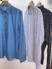 Áo Sơ Mi Sọc Form Slimfit SM172 Sọc Đen