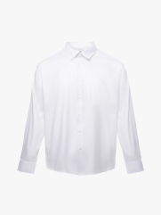 Áo Sơ Mi Tay Dài Vải Bamboo Thêu Chữ Liberty M Ở Vai Form Slimfit SM190