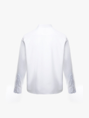 Áo Sơ Mi Tay Dài Vải Bamboo Thêu Chữ Liberty M Form Slimfit SM188
