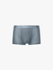 Quần Boxer Lụa Băng Thông Hơi Hoạ Tiết QL069 Màu Xám