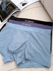 Quần Boxer Lụa Băng Thông Hơi QL066 Màu Xanh Đá