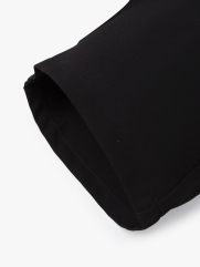 Quần Short Linen Xếp Ly Form Straight QS070 Màu Đen