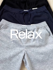 Quần Short Thun Trơn Form Regular QS072 Màu Xanh Đen