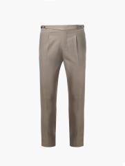 Quần Tây Sidetab Hai Bên Slimfit Trơn QT067 Màu Nâu