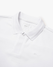 Áo Polo Cool-X Thêu Logo Tròn 4M Form Regular PO167 Màu Trắng