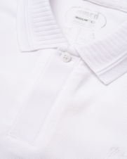 Áo Polo Cool-X Thêu Logo Tròn 4M Form Regular PO167 Màu Trắng