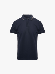 Áo Polo Vải Coolmax Trơn Form Slimfit PO166 Màu Xanh Đen
