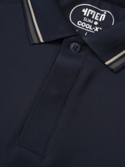 Áo Polo Vải Coolmax Trơn Form Slimfit PO166 Màu Xanh Đen