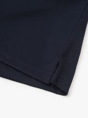 Áo Polo Vải Coolmax Trơn Form Slimfit PO166 Màu Xanh Đen